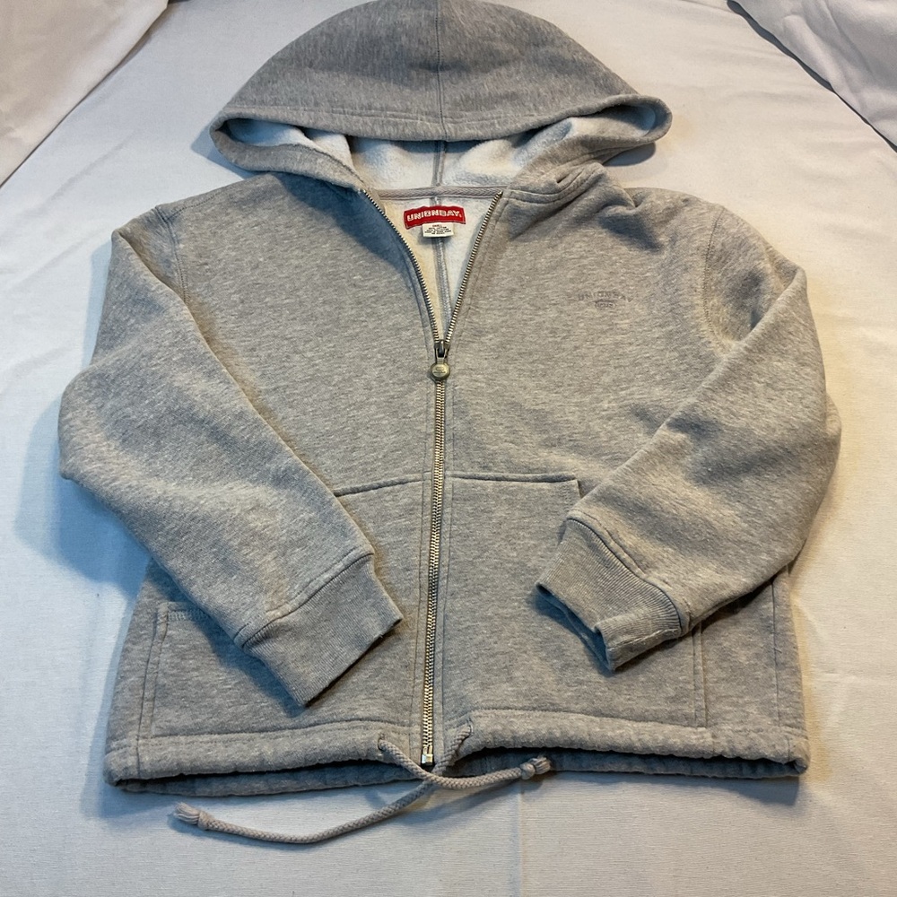 Union Bay Women's Gray Jacket Hooded Full Zip Size Small, All Seasons